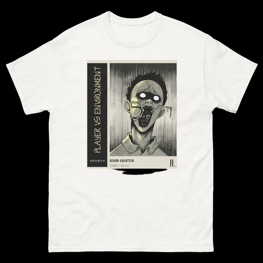 Japanese anime horror t-shirt monster emerging from mouth