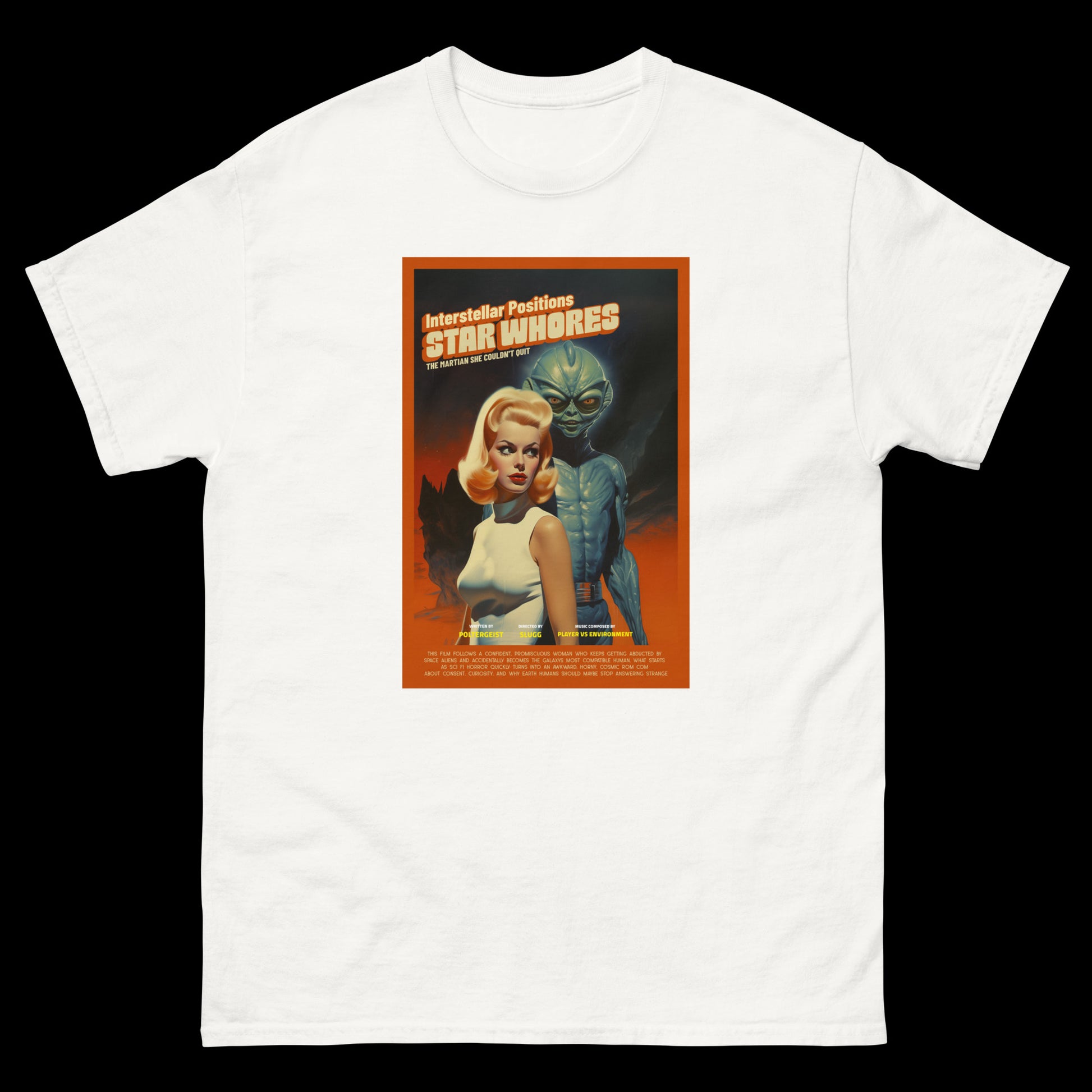 Space pinup graphic t-shirt interstellar streetwear design